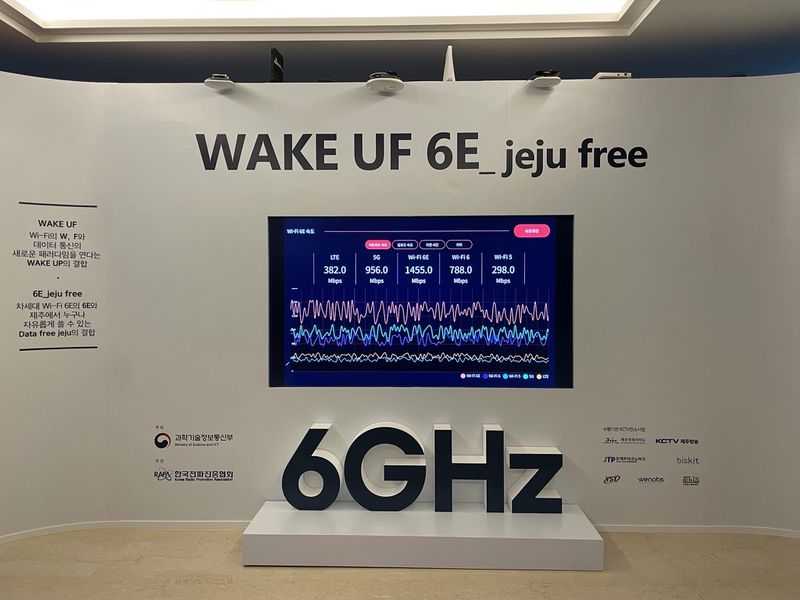 Wi-Fi 6E 실증 화면